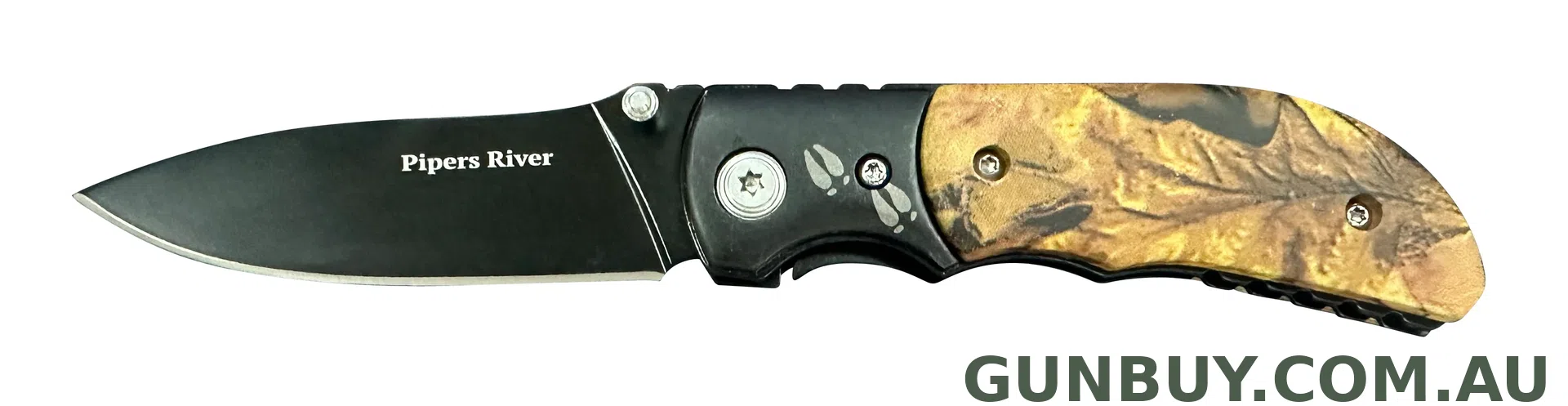 Piper River Camo Folder W/Deer Feet Knife (PR133)