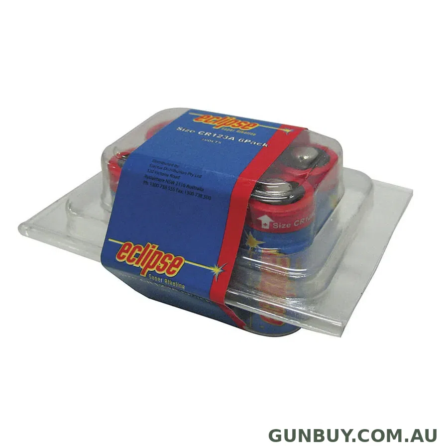 Eclipse Lithium Battery CR123A 6pk