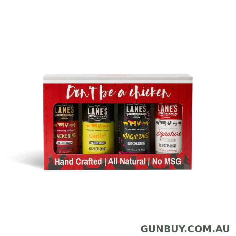 Lane's BBQ 4 Rub Gift Set
