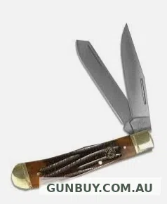 Roper Knives Trapper Jigged Lockback 2 Blade Folding Knife