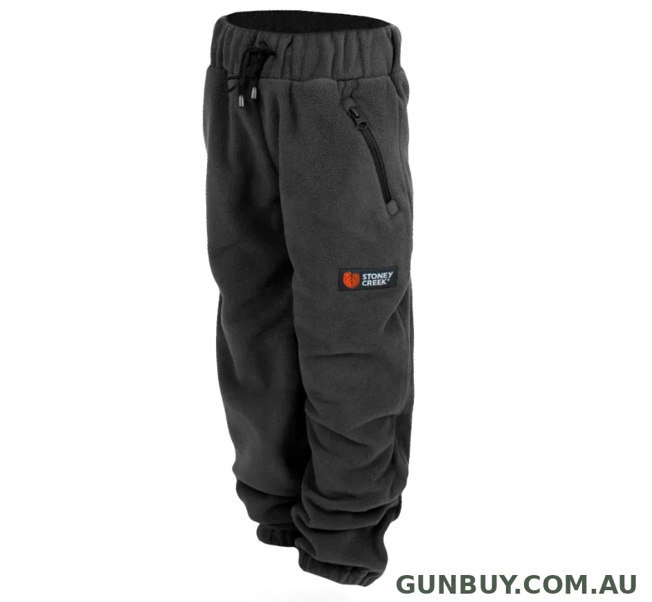 Stoney Creek Kids Fleece Trackpants (Black)