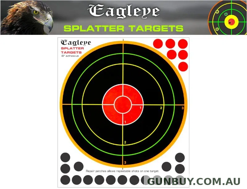 Eagle Eye Splatter Target Adhesive 5 pack