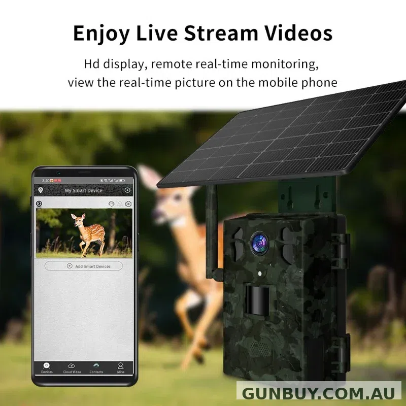 CCOP T6 4G Live Stream with solar panel Trail Camera