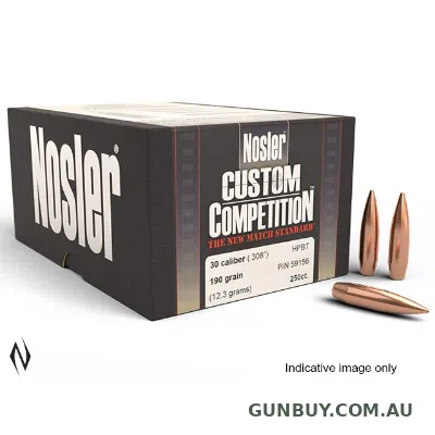 Nosler 190gr HPBT Custom comp 100pk