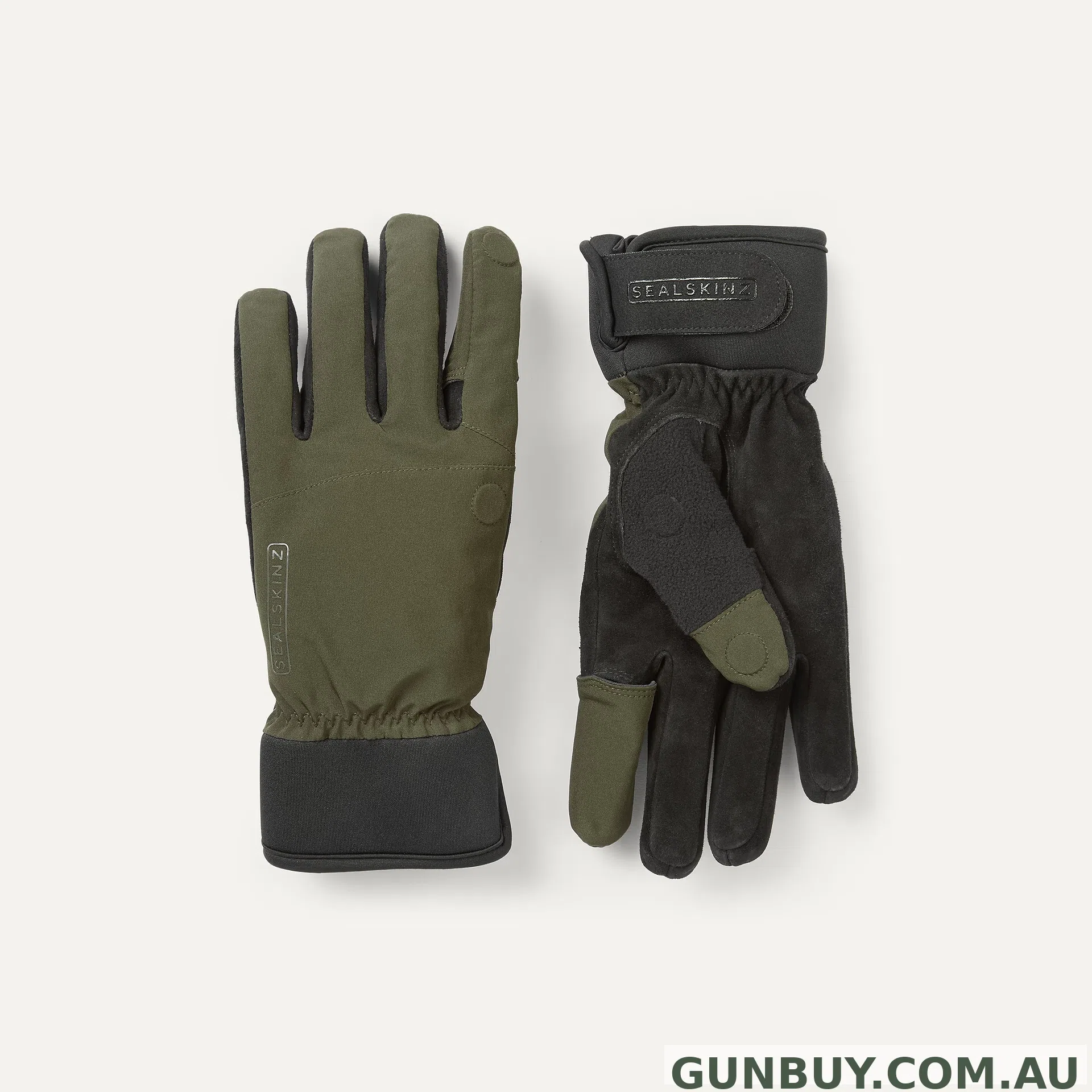 Sealskinz Stanford Waterproof All Weather Sporting Gloves Olive Green/Black