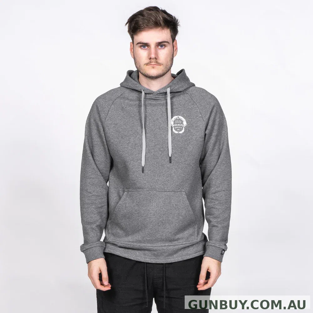 Desolve Mens Jaws Hoodie Dark Marle