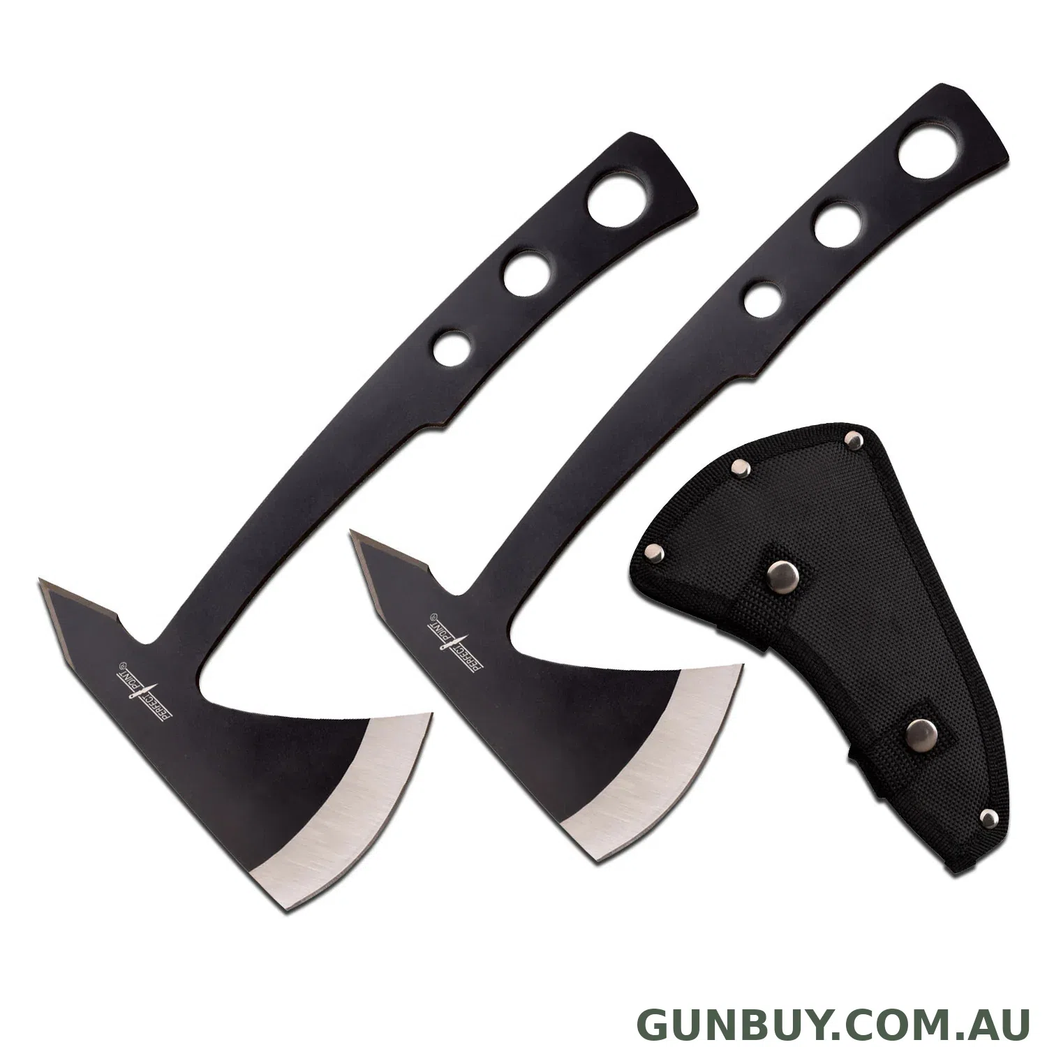 Perfect Point Throwing Axes (Set of 2) | PP107b2 Black