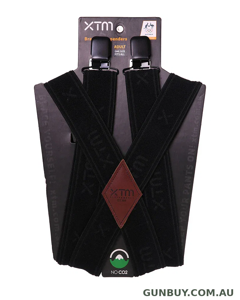 XTM Adult Braces Suspenders Black