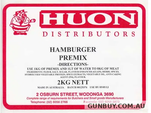 Huon Hamburger Premix (2KG)