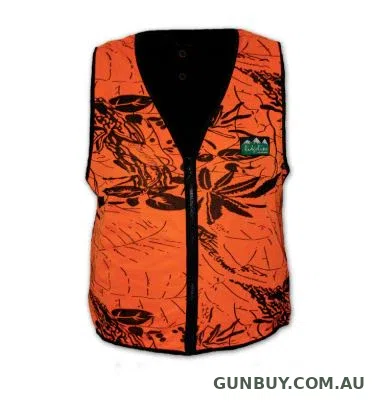 Ridgeline Zip Front Vest | Blaze Orange