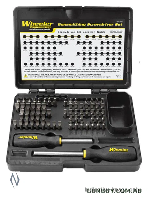 Wheeler SCREWDRIVER SET BASIC GUNSMITHING 72 PCE