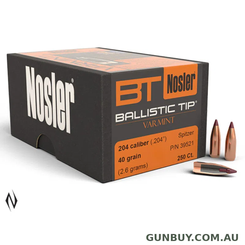 Nosler 204 40GR BALLISTIC TIP 250PK