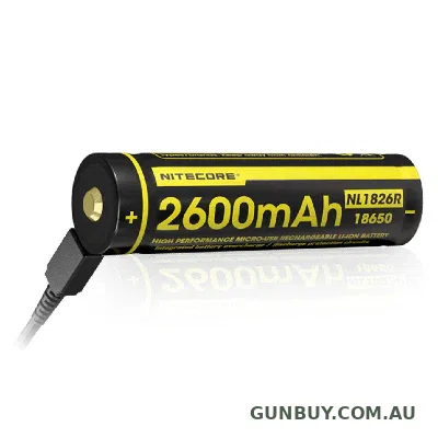 Nitecore 2600mAh Rechargeable Li-ion Battery