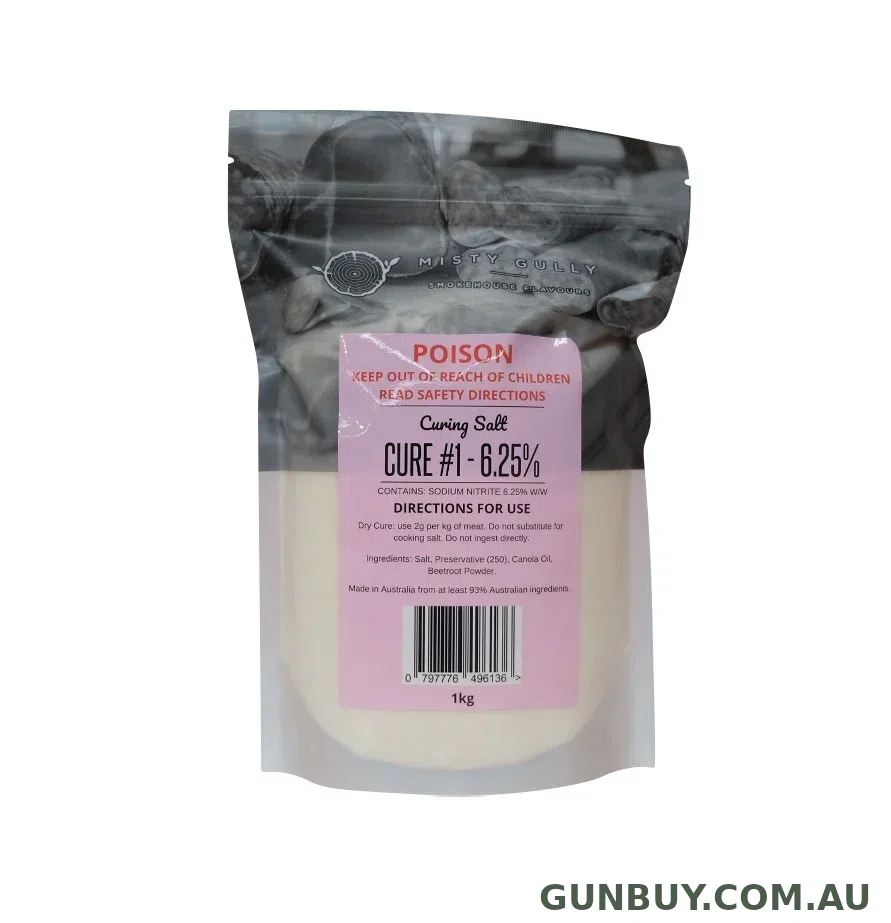 Misty Gully Cure #1 6.25% – 1kg (Bacon, Ham etc.)