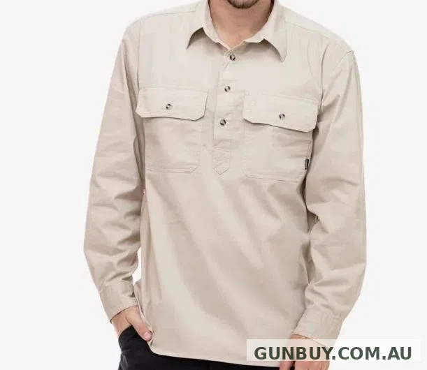 Swanndri Men's Bendigo Long Sleeve Work Shirt