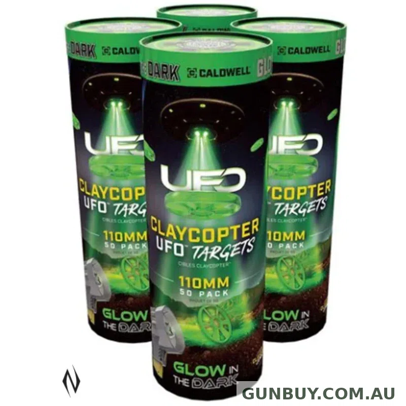 Caldwell Clay Copter Target Disk 110mm UFO Glowing 50PK