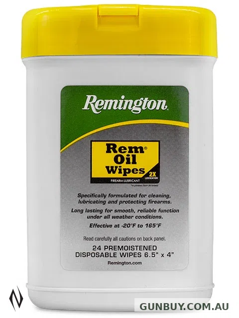 Remington Rem Oil Wipes 24pk