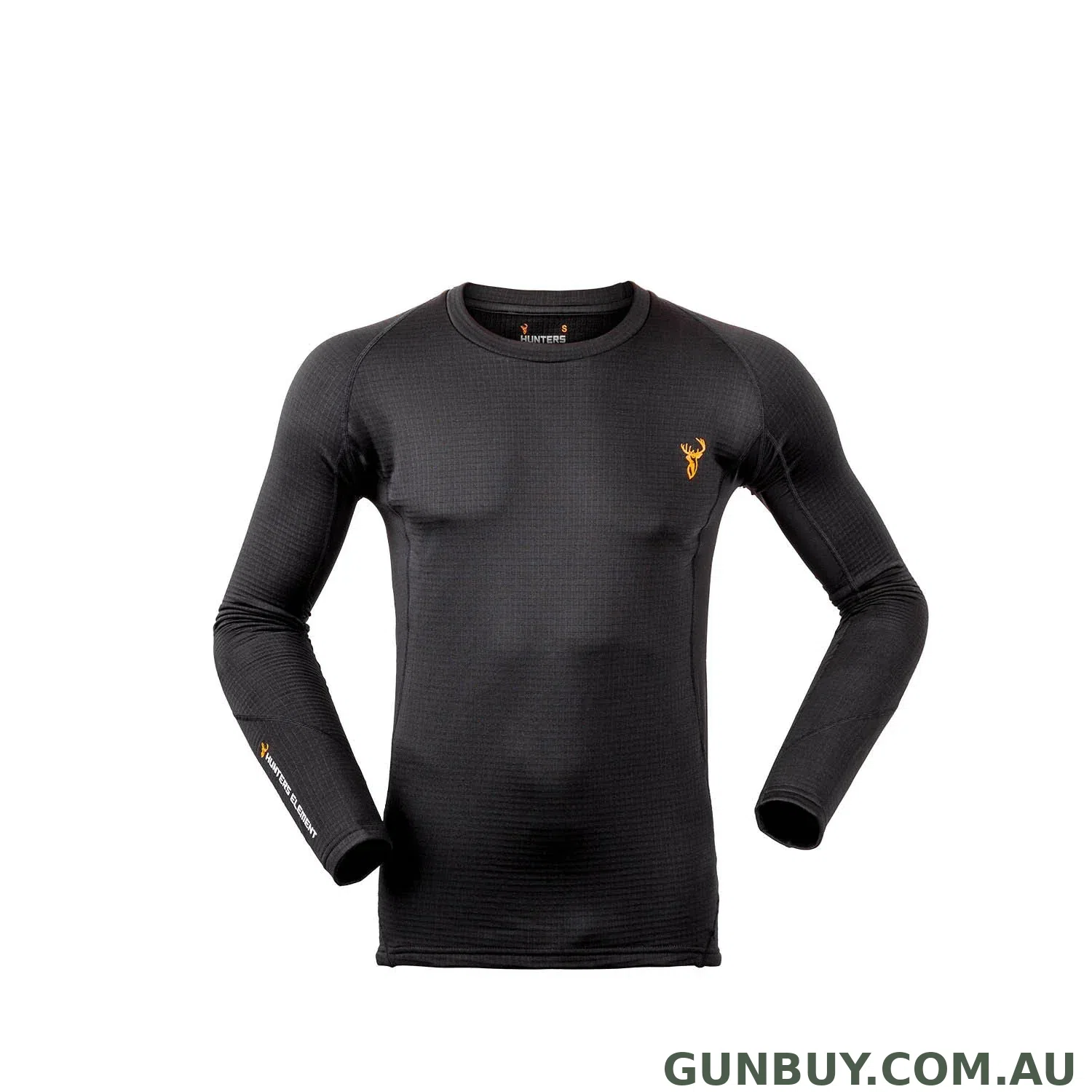 Hunters Element Mens Core+ Top (Black)