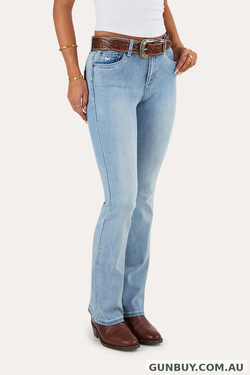 Ringers Western Katherine Cowgirl Womens Mid Rise Bootleg Jeans