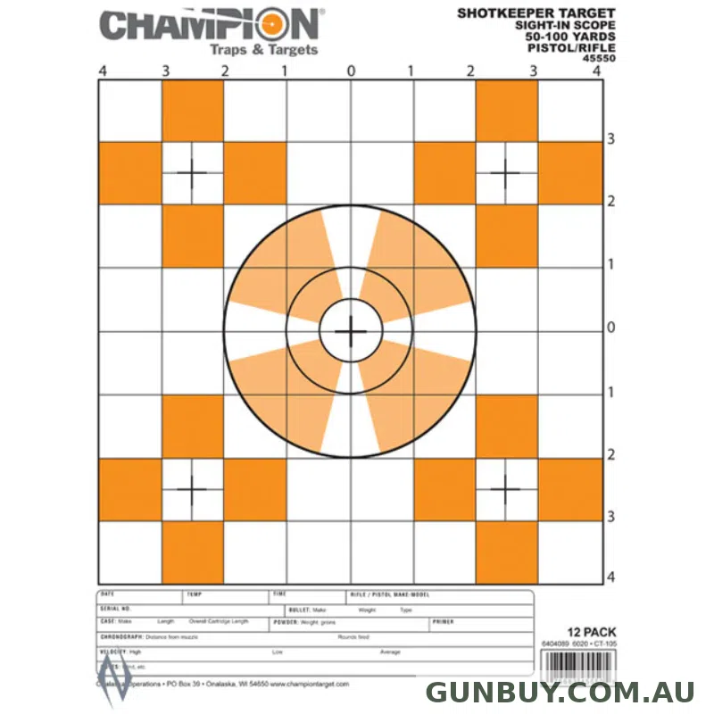 CHAMPION Shotkeeper Target sight in 12pk