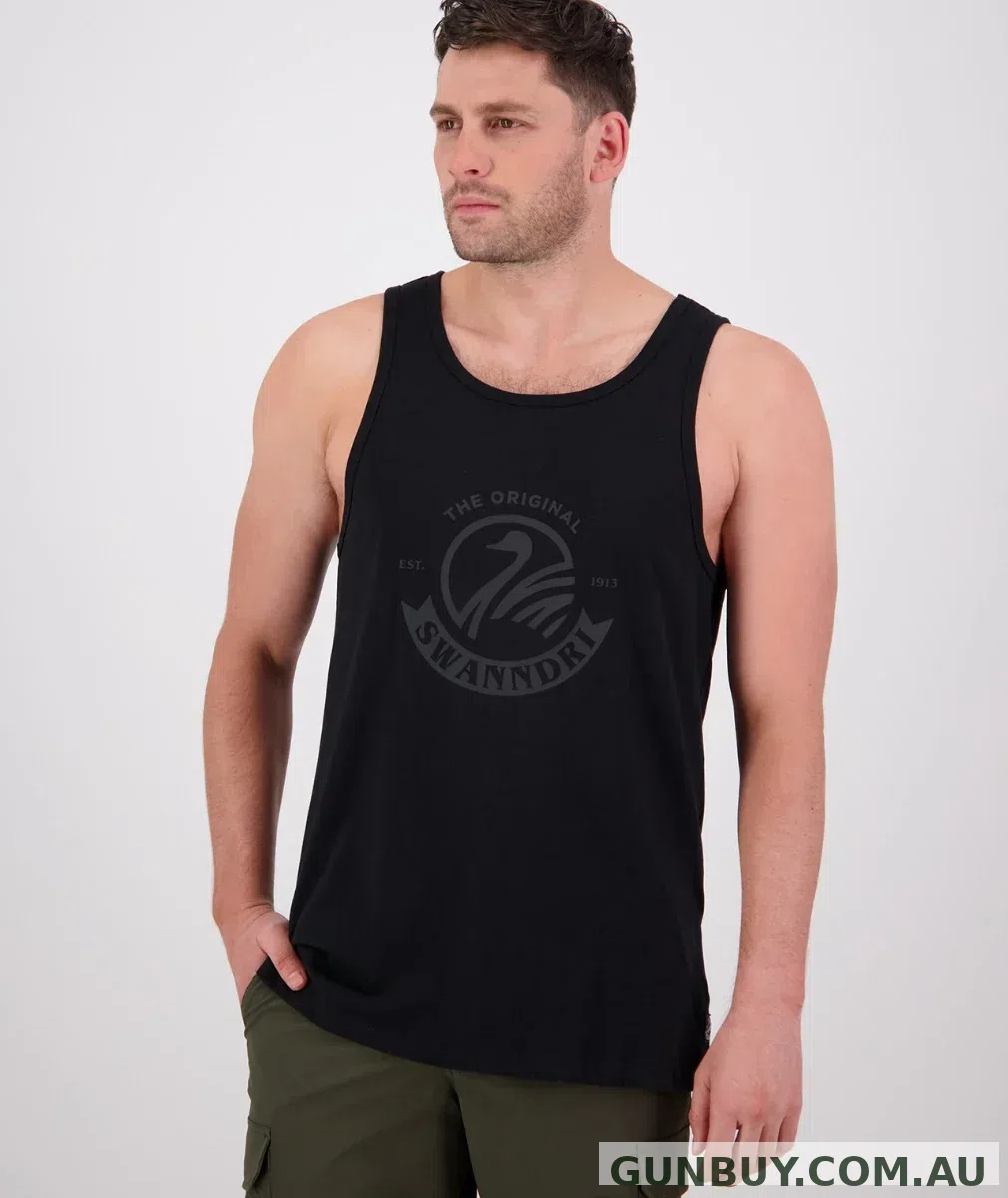 Swanndri Mens Original Printed Singlet