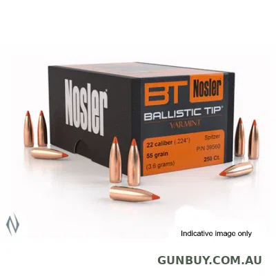 NOSLER 22 Cal 50gr Ballistic Tip Projectiles (100pk)