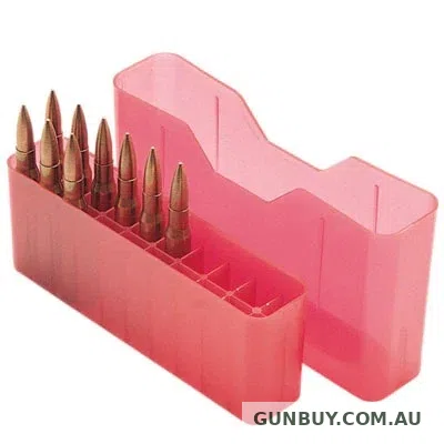 MTM Rifle Slip-top Box Red 20 Round for Rem Mags, Wby Mags, Win Mags
