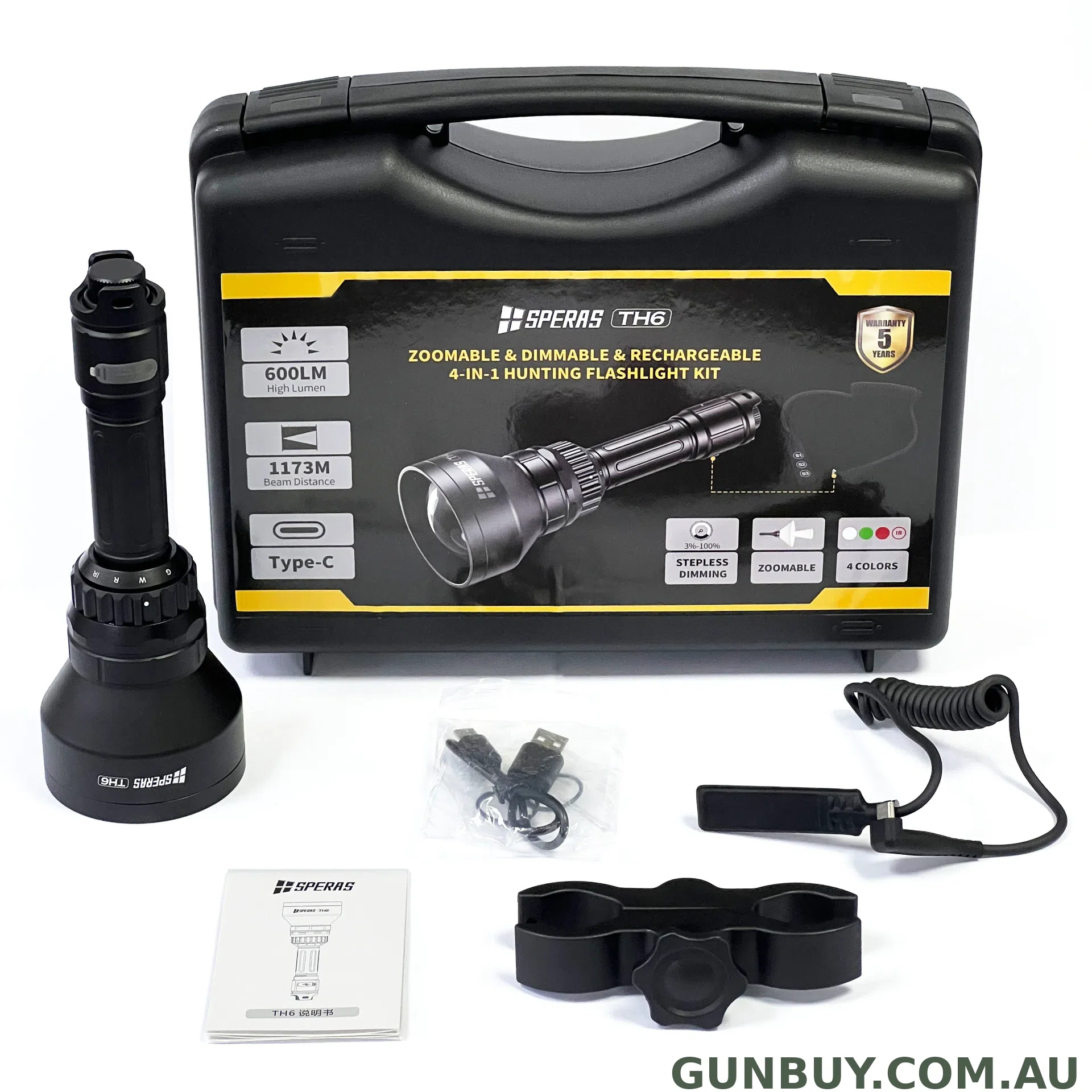 Speras TH6K 600lm Infrared Torch IR850