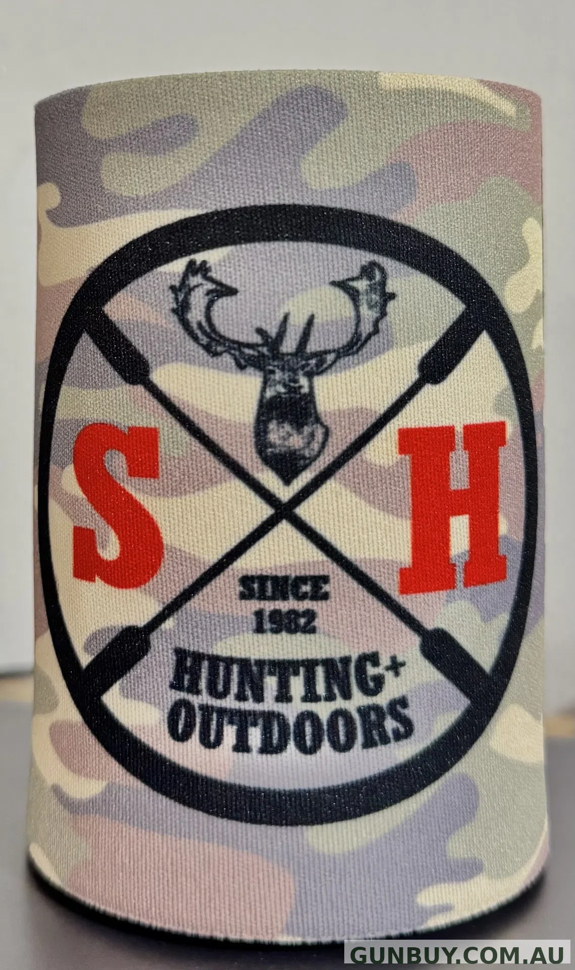 Sports Hut Crosshairs Logo Camo Stubby Holder