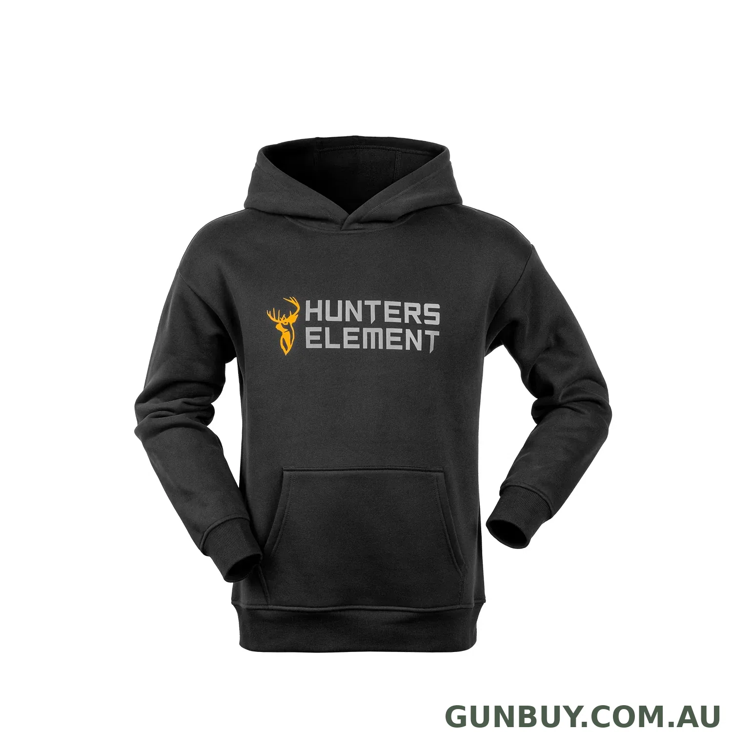 Hunters Element Mens Block Hoodie Black