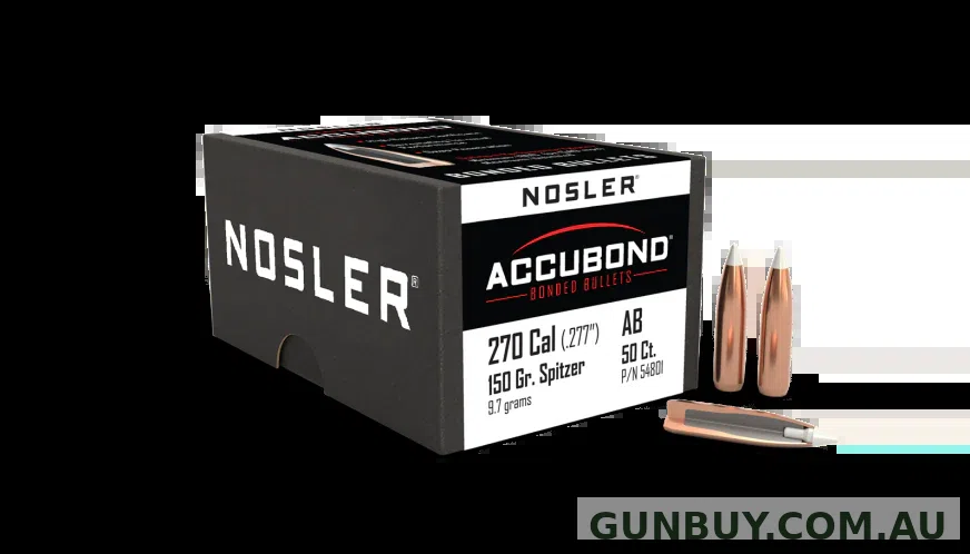 Nosler 270 Cal 150gr Accubond Projectiles (50pk)
