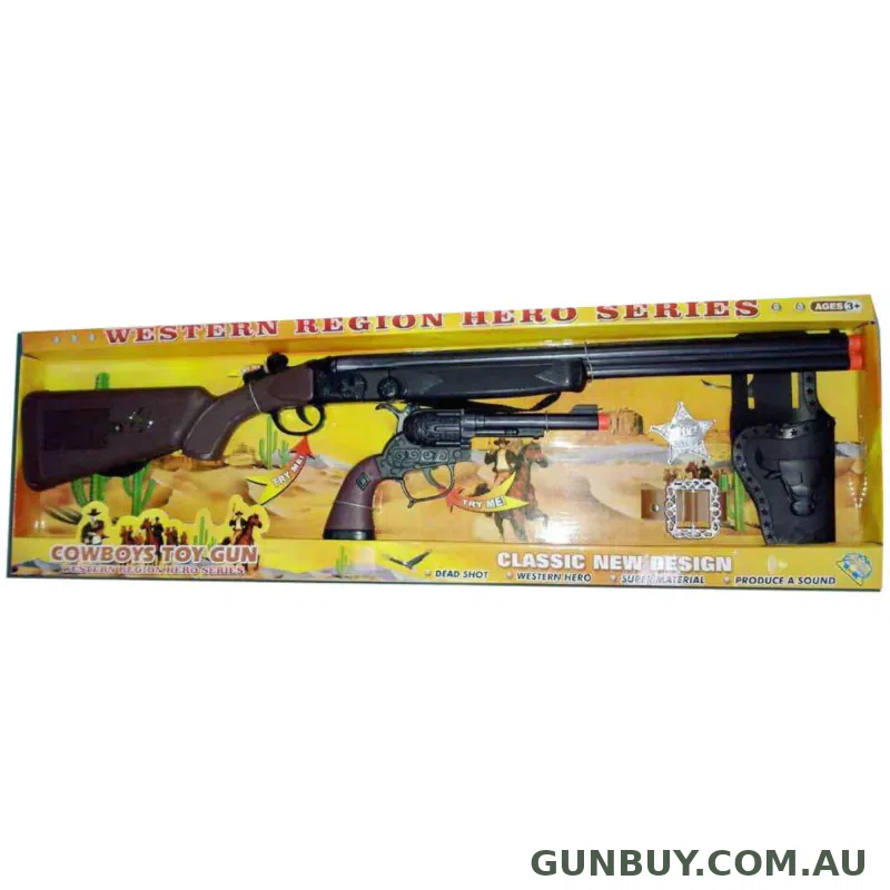 All Brands Toys Cowboy Toy rifle and Pistol Set