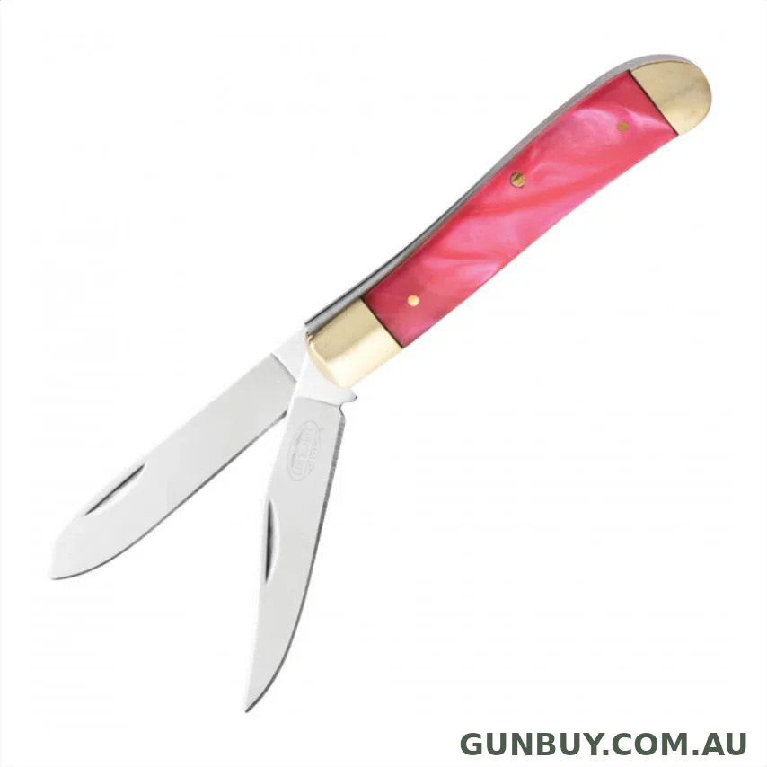 Buckshot STOCKMAN KNIFE Pink / Gold (PBC1PK)
