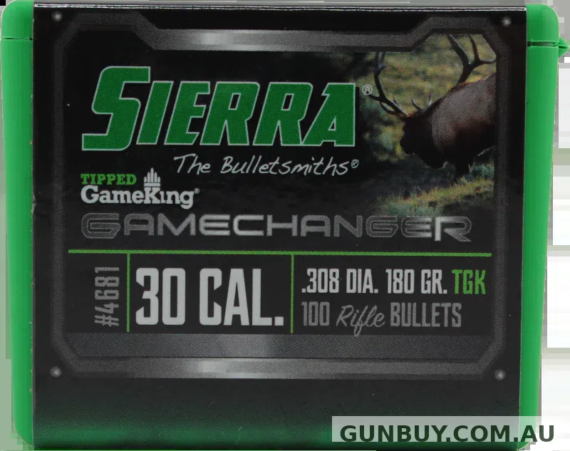 Sierra 30 Cal 180gr TGK Projectiles 100pk