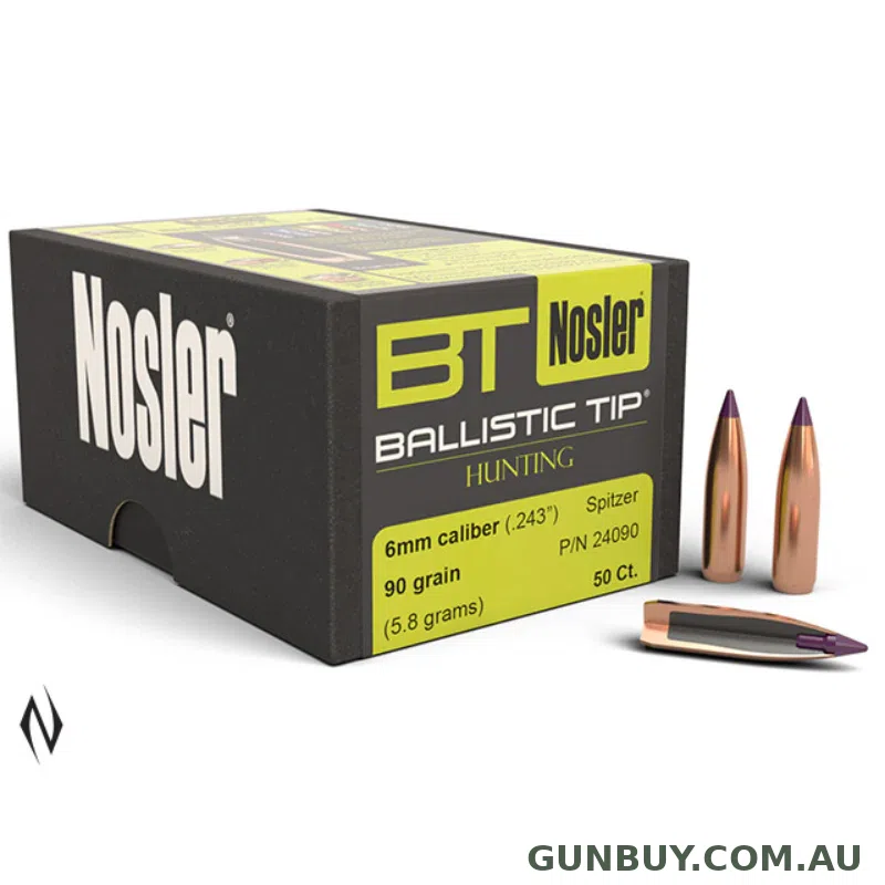 Nosler 243 90GR BALLISTIC TIP 50PK