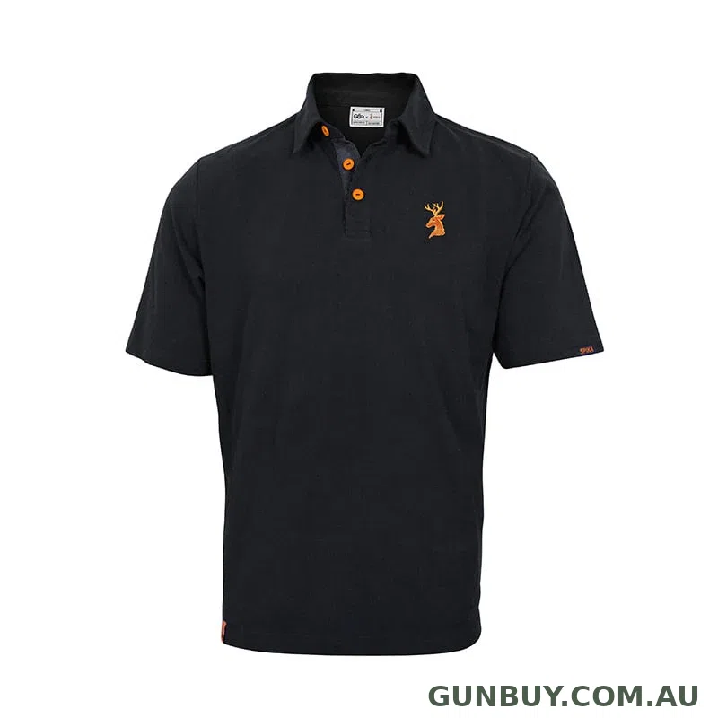 Spika Men's Go Casual Polo (Black)
