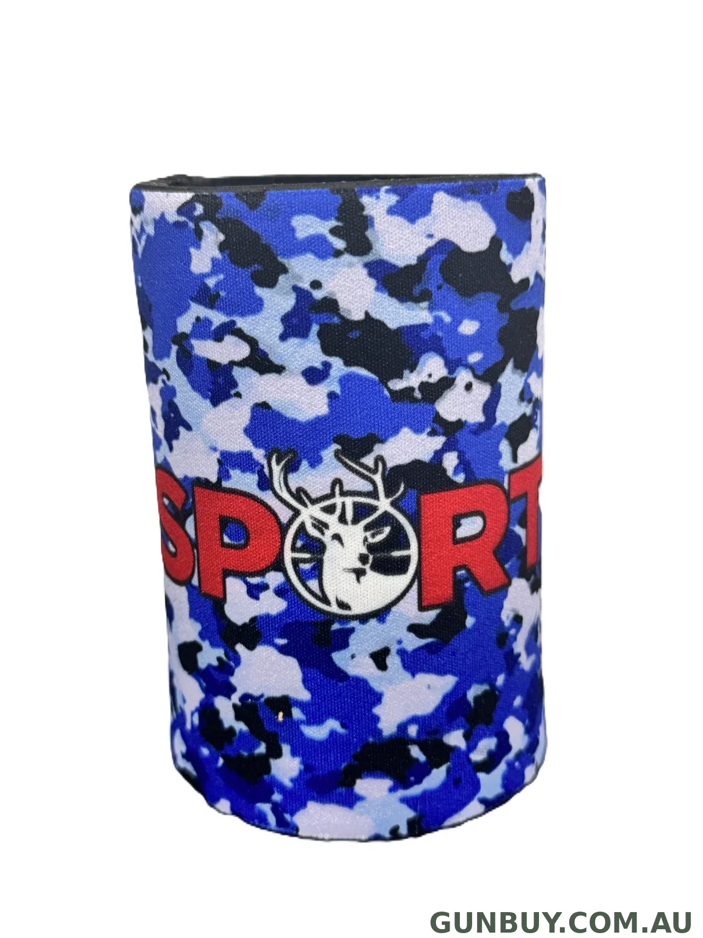 Sports Hut Stubby Holder Blue Camo