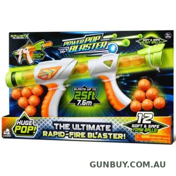 ballist X Power Pop Blaster includes 12 Balls