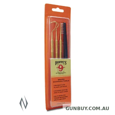 Hoppes Gun Cleaning Picks Brass And Brush Set