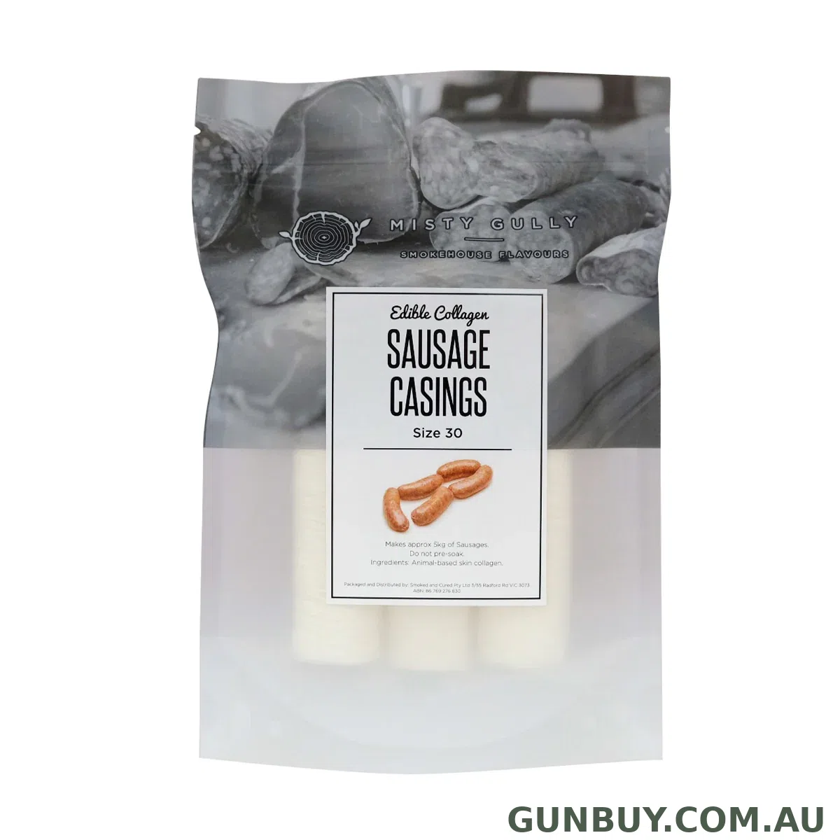 Misty Gully Collagen Sausage Casings (Size 30)