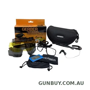Gerber 4 Lense Set Shooting Glasses