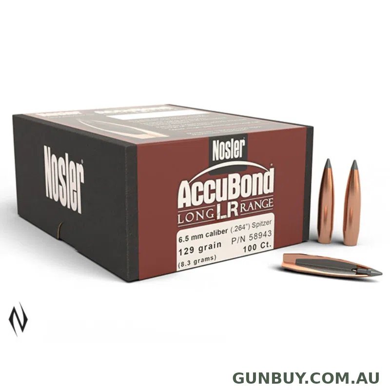 NOSLER Accubond Long Range 129gr 6.5 Cal