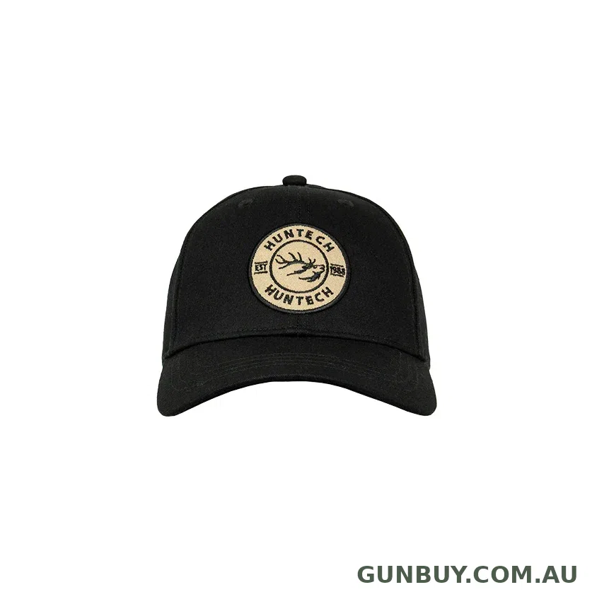 Huntech Adults Graphite Badge Cap Black/Graphite