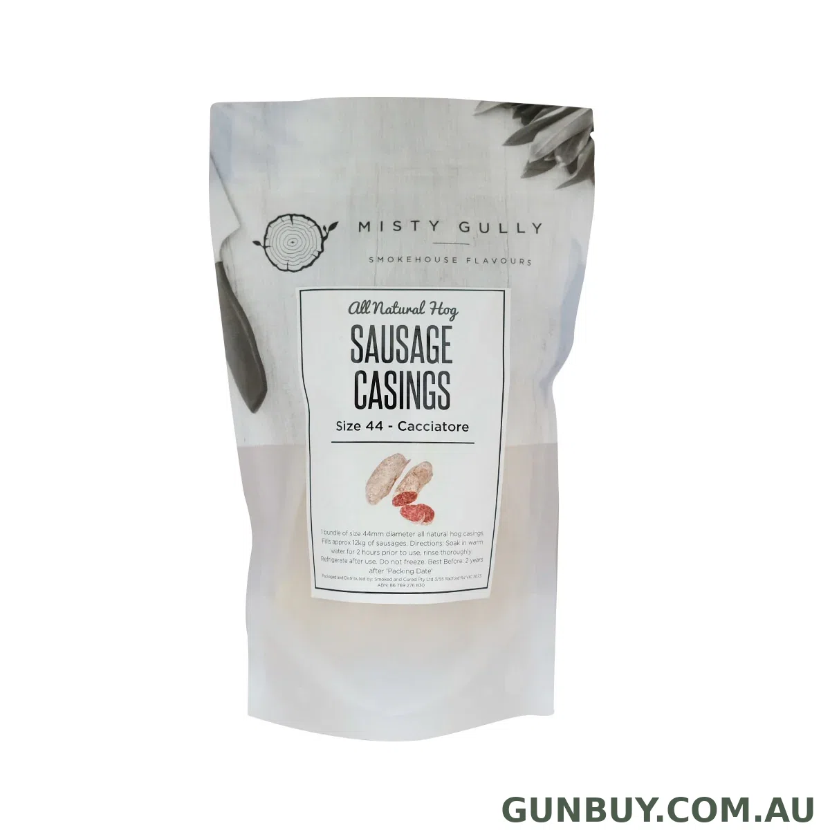 Misty Gully Natural Hog/Pig Sausage Casings – Cacciatore (Size 44)