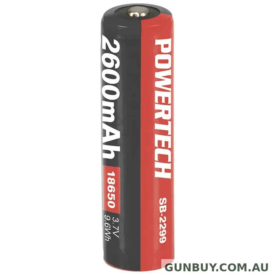Powertech Battery rech Li-on 2600mAh 3.7V 18650