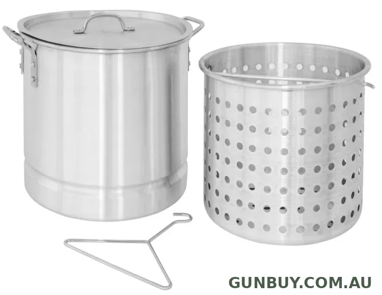 Campfire Aluminium Stockpot and Basket 30L