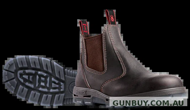 Redback Bobcat Steel Toe Boots (Claret Oil KIP)