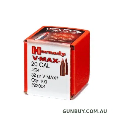 Hornady 32gr V-Max Projectiles (100pk)