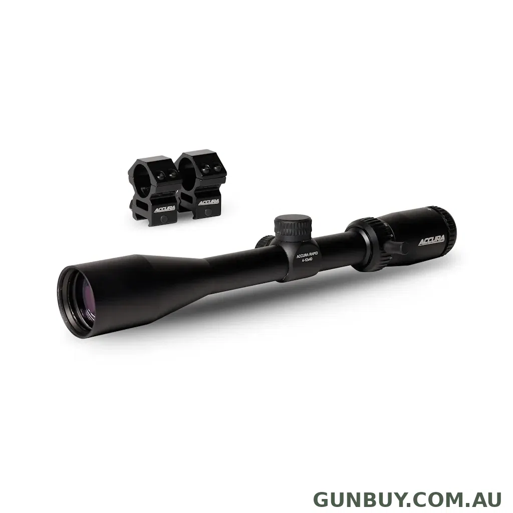 Accura Rapid Extreme 4-12x40 Illuminated BDC with Rings