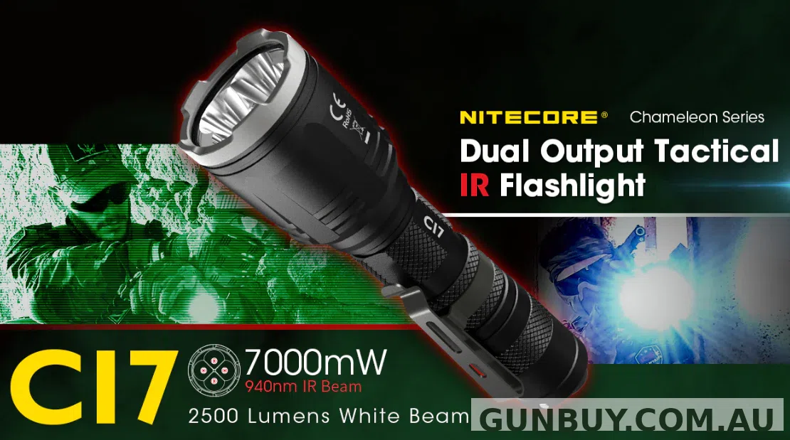 Nitecore Ci7 2500 Lumen IR Torch Multi Beam Illuminator